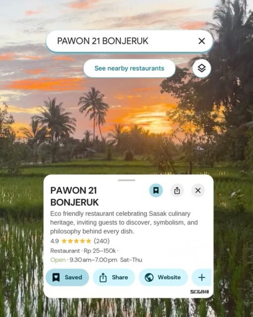 At @pawon21bonjeruk food is more than something to eat — it’s a way to preserve culture, empower communities, and build a sustainable future. 🌾By preserving authentic Sasak cuisine, growing 70% of their own ingredients, turning organic waste into compost, and empowering the local Bonjeruk village economy, Pawon 21 proves that food can tell stories, protect culture, and create real impact.Every dish here is not only delicious, but also supports local farmers, artisans, and sustainable tourism in Central Lombok.To discover more and travel with purpose check out our map link in bio 🗺️#lombok #supportlocal