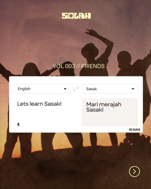 Vol 003! Lets make friends ❤️‍🔥

Sasak is more than a language—it’s a living record of Lombok’s culture, carrying its values, stories, and social fabric through generations.

As visitors, by learning Sasak, we don’t just learn words—we honour the island and the people who call it home. 🌺💗